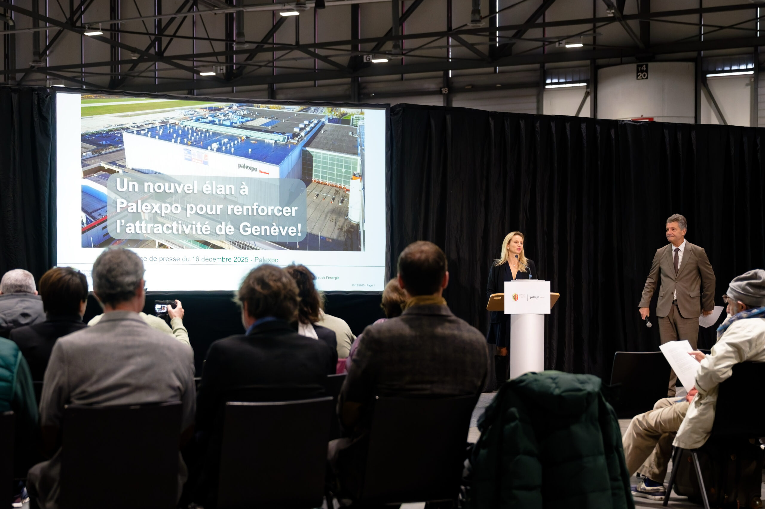 Conférence de presse à Palexpo